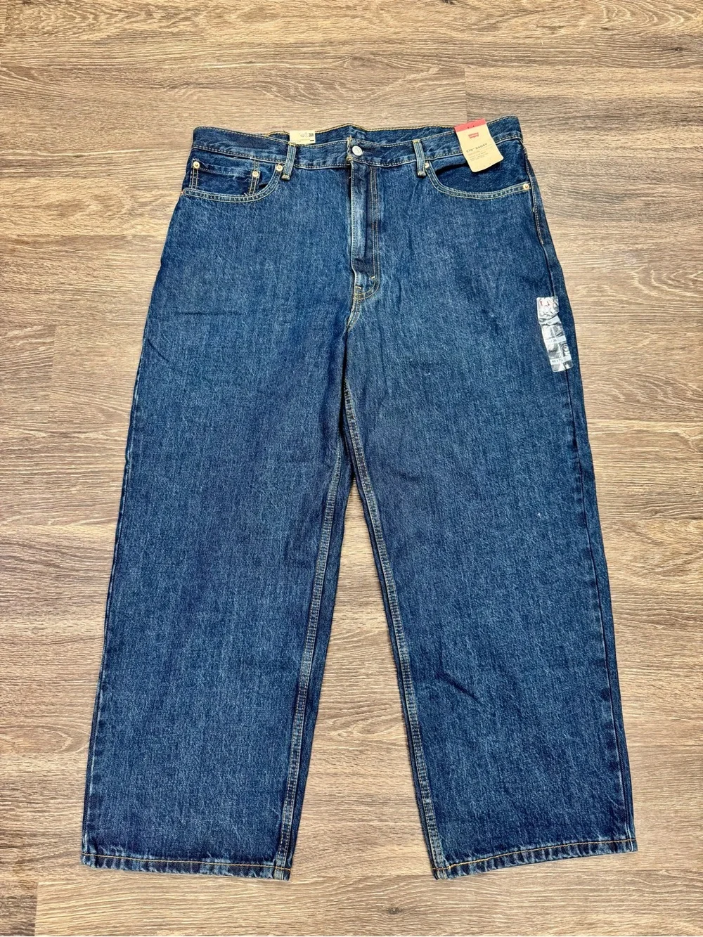 Levi's 578 Baggy Jeans NWT Men's 40x30 Dark Wash 100% Cotton Wide Leg
